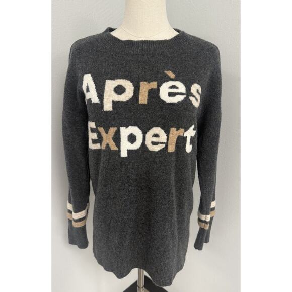 Loft / Lou & Grey Women's Ski Express Gray Cozy Sweater Size Small - Picture 2 of 6